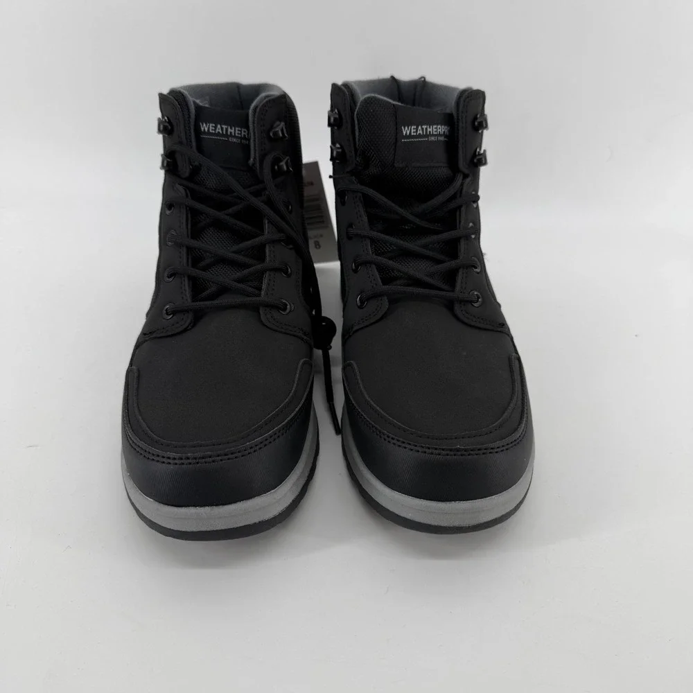 Weatherproof Jenkins Mens Black‎ Lace Up Ankle Boots 11 Memory Foam 1899638
